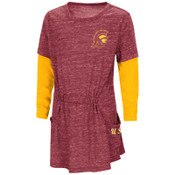 USC Trojans Toddler Girls Colosseum Cardinal Tommy Head Most Amazing 2-Fer Dress
